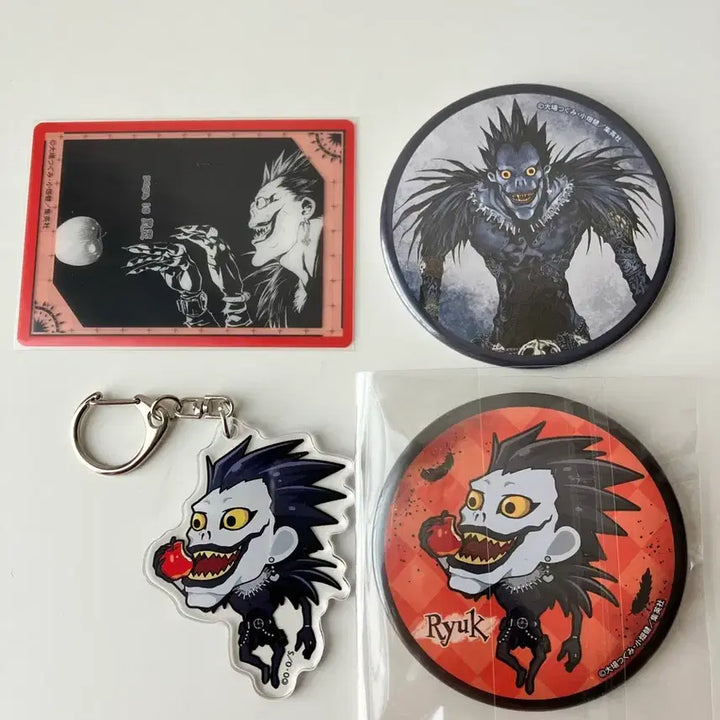 [SOLD OUT] <급전> 데스노트 류크 키링 캔뱃지 후아보카 원화 카드 일괄판매