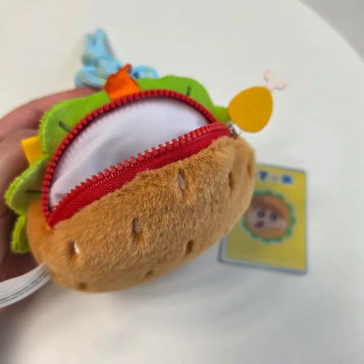[BUNJANG] Crayon Shin-chan Food Series Pouch Keychain Charm - Anya Hamburger (Secret) / 짱구 푸드 시리즈 파우치 키링 지갑 음식 인형 짱아 햄버거 베이커리