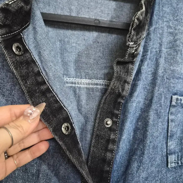 [BUNJANG] Denim Jumpsuit Short Sleeve / 데님 점프수트 반팔