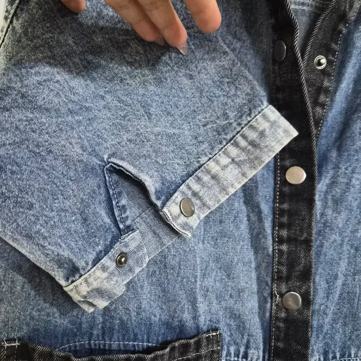 [BUNJANG] Denim Jumpsuit Short Sleeve / 데님 점프수트 반팔