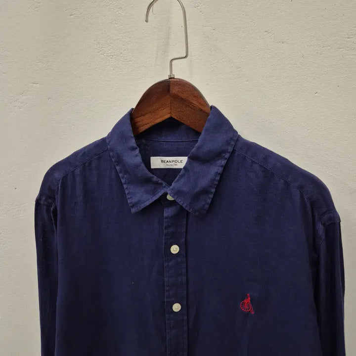 [BUNJANG] Beanpole Linen Solid Shirt 95 / 빈폴 린넨 솔리드 셔츠 95