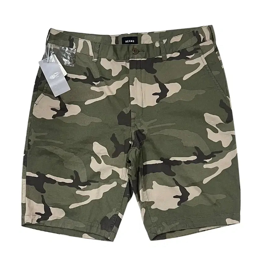 [BUNJANG] BEAMS Olive Camo Shorts XL / BEAMS 빔즈 데드스탁 올리브 카모 쇼츠 반바지 XL