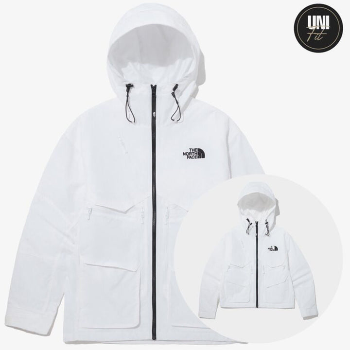 [BUNJANG] The North Face Gear Ridge Camping Jacket Flame Retardant Material White / 새) 노스페이스 기어 릿지 캠핑 자켓 난연소재 화이트