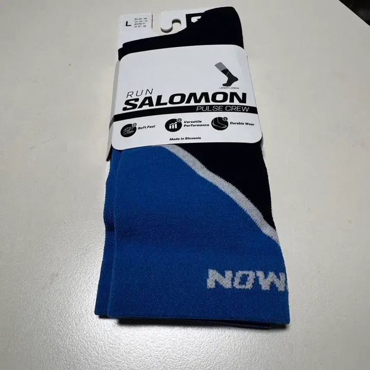 [BUNJANG] Salomon Run Pulse Crew Socks L (270-290mm) / 살로몬 런 펄스 크루 양말 L (270-290) 새상품