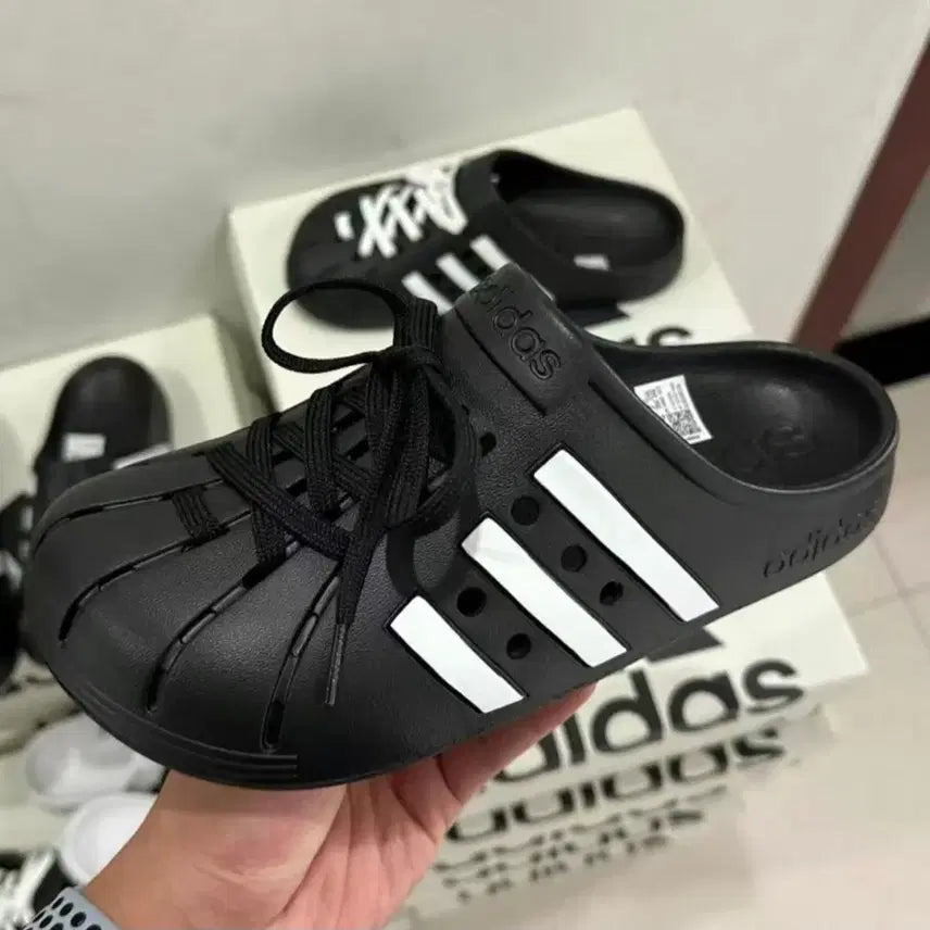 [BUNJANG] Adidas Clogs Black 275mm / 아디다스 클로그 검정275mm(새상품)박스x
