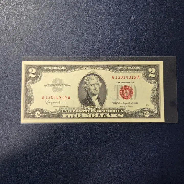 [BUNJANG] 1963 United States Red Seal Note / 귀한 미국 1963년 레드씰 사용제 상태좋음 희귀지폐수집용