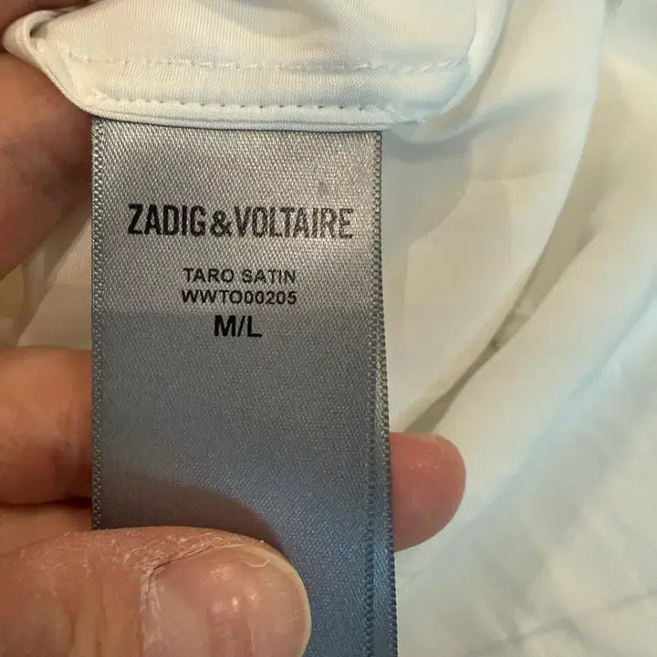 [BUNJANG] ZADIG &amp; VOLTAIRE Taro Satin Wing Sleeve Blouse / 쟈딕앤볼테르 Taro 새틴 윙 슬리브 블라우스