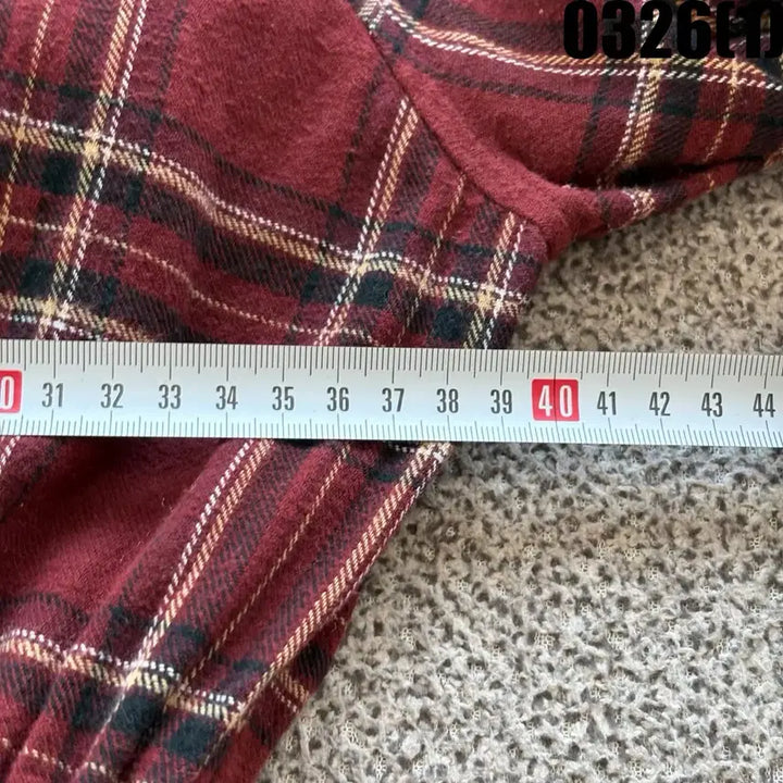 [SOLD OUT] 플라스틱아이슬랜드 레드 체크 롱 원피스 M
