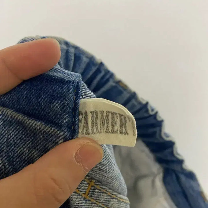[BUNJANG] FARMERS Wide Denim Shorts / [FARMERS] 파머스마켓 와이드 데님쇼츠