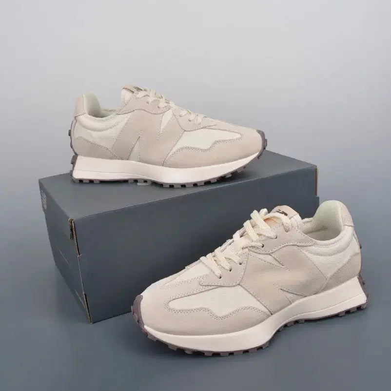 [BUNJANG] New Balance 327 Ivory Sneakers (Size 220) / 뉴발란스 327 아이보리 운동화 사이즈:220