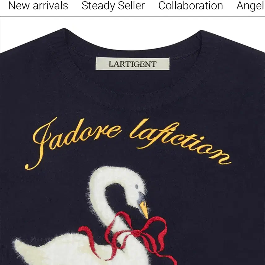 [SOLD OUT] 라티젠 스완 니트 네이비