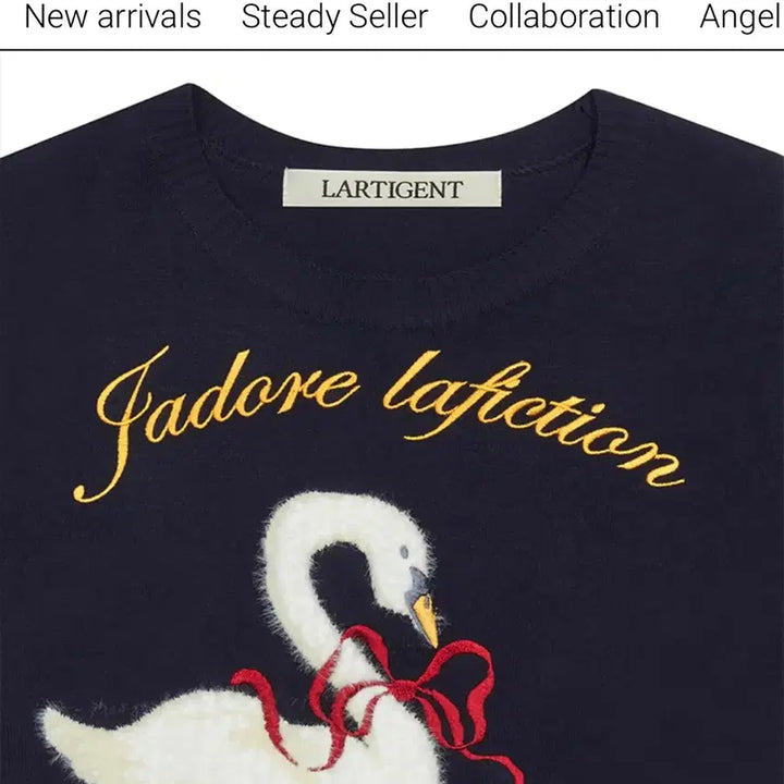 [SOLD OUT] 라티젠 스완 니트 네이비