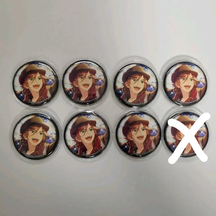 [BUNJANG] Ensemble Stars Mika Kagehira 2nd Anniversary POB Bundle Set Badge / 앙스타 미케지마 마다라 2주년 특전뱃지 7개 일괄 커버포함 하자사진확인