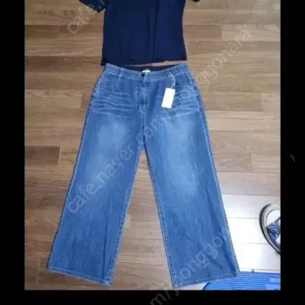[BUNJANG] Luciano Wide Denim Pants / 새제품)디루치아노 청바지 데님 와이드 팬츠 77~77반