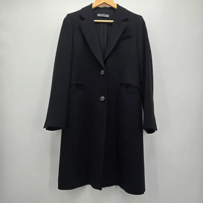 [BUNJANG] The Izzat Black Long Jacket [F20443] / 더아이잗 블랙 롱 자켓 [F20443]