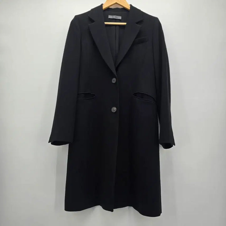 [BUNJANG] The Izzat Black Long Jacket [F20443] / 더아이잗 블랙 롱 자켓 [F20443]