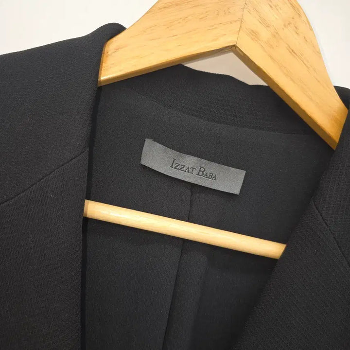 [BUNJANG] The Izzat Black Long Jacket [F20443] / 더아이잗 블랙 롱 자켓 [F20443]