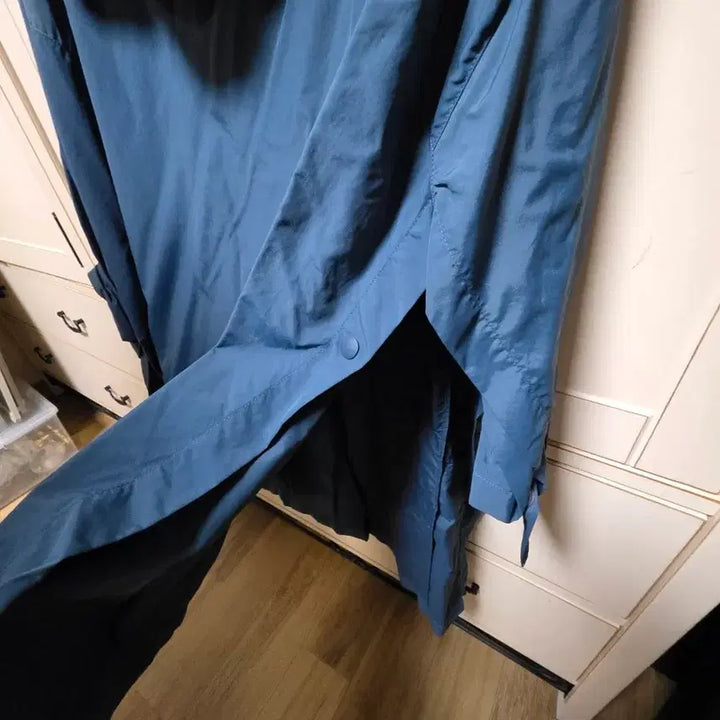 [BUNJANG] System Blue Waterproof Windbreaker Jacket / 한섬 시스템 블루 생활방수 바람막이 F (파우치 달림 접이가능)