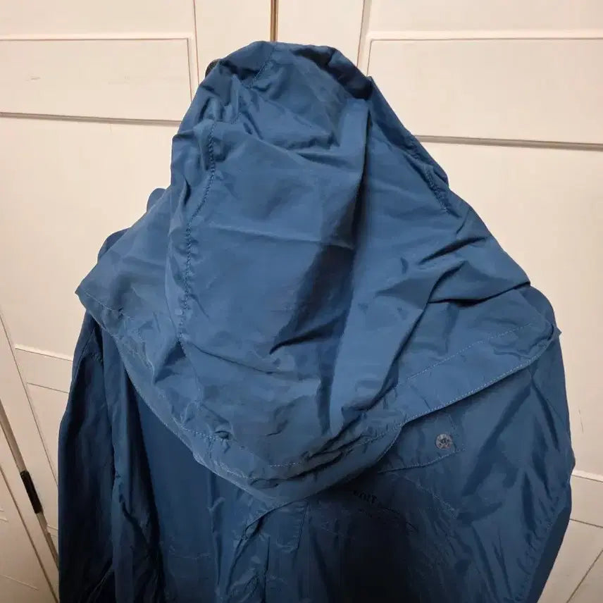 [BUNJANG] System Blue Waterproof Windbreaker Jacket / 한섬 시스템 블루 생활방수 바람막이 F (파우치 달림 접이가능)