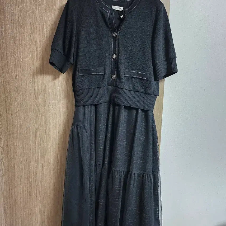 [SOLD OUT] 한섬 SJSJ 레이어드 튤 원피스