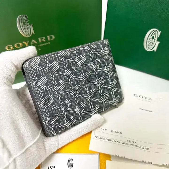 [BUNJANG] Goyard Victoire Special Grey Bi-fold Wallet / (정품)(풀구성,백화점판)고야드 빅투와르 스페셜 그레이 반지갑
