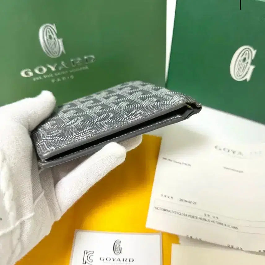 [BUNJANG] Goyard Victoire Special Grey Bi-fold Wallet / (정품)(풀구성,백화점판)고야드 빅투와르 스페셜 그레이 반지갑