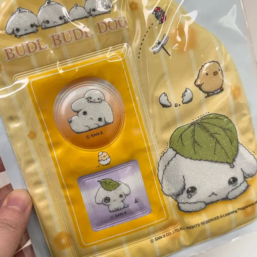 [BUNJANG] San-X Buruburudog Glow-in-the-Dark Switch Cover / 고전문구 산엑스 부르부르도그 축광 스위치 커버