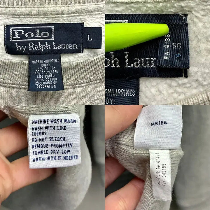 [BUNJANG] Polo Ralph Lauren Vintage Sweatshirt Melange Gray / (L/103)00s 폴로랄프로렌 빈티지 스웻셔츠 맨투맨 멜란지그레이