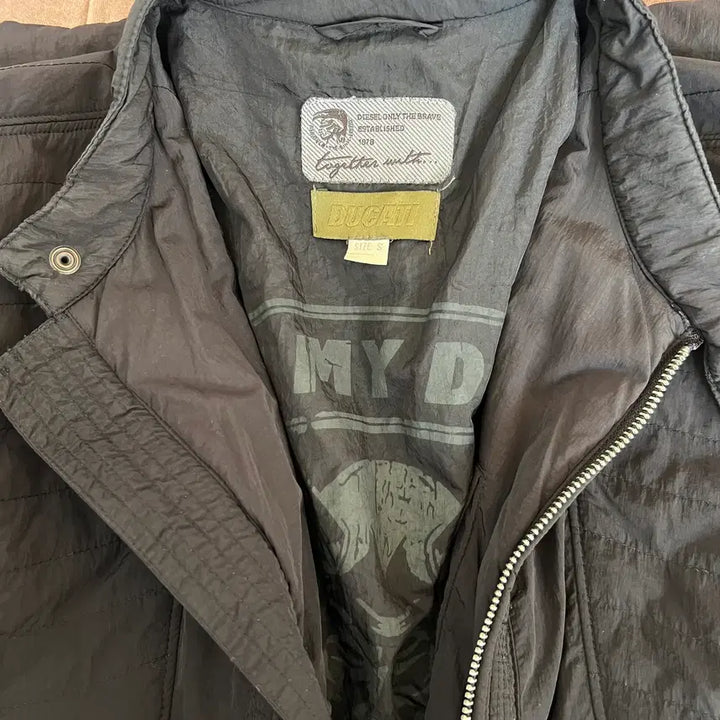 [BUNJANG] Diesel x Ducati Racing Windbreaker Jacket / 디젤x 두카티 DUCATI 남성 블랙 레이싱 바람막이점퍼 바이크자켓 S