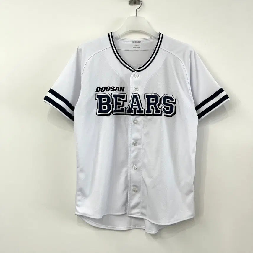 [BUNJANG] Doosan Bears Heo Kyoung-min Marked Retro Home Baseball Jersey (Size L) / 두산베어스 허경민 마킹 레트로 홈 유니폼
