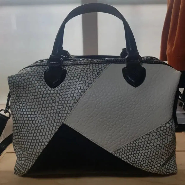 [BUNJANG] Anne Klein Crocodile &amp; Cowhide Leather Tote Crossbody Shoulder Bag / 상태최상)앤클라인 가방 악어,소가죽 토트백 크로스백 핸드백 숄더백 판매