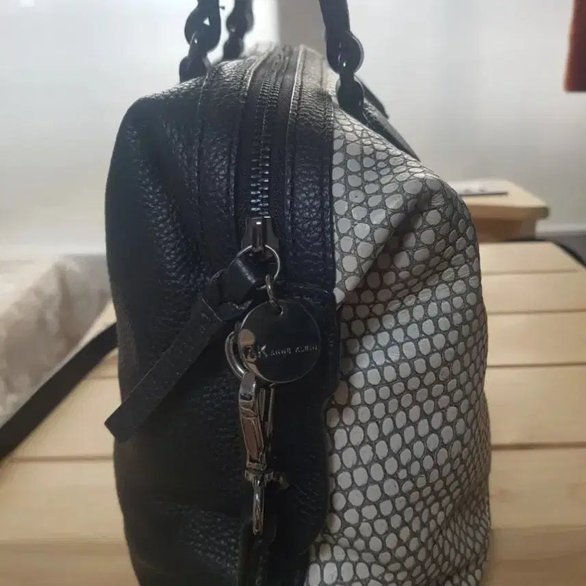 [BUNJANG] Anne Klein Crocodile &amp; Cowhide Leather Tote Crossbody Shoulder Bag / 상태최상)앤클라인 가방 악어,소가죽 토트백 크로스백 핸드백 숄더백 판매