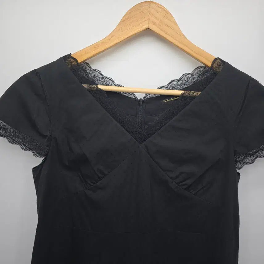 [BUNJANG] Vintage Black Lace Detail Dress / 일본 빈티지 블랙 레이스 디테일 원피스 [E40448]