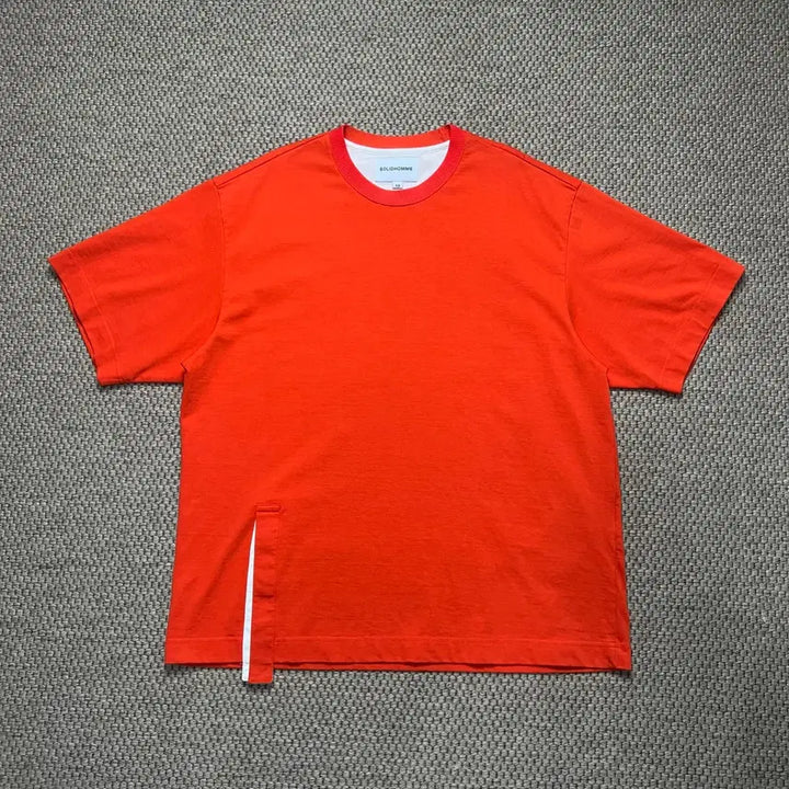 [BUNJANG] Solid Homme Oversized Split Hem T-shirt / 솔리드옴므 오버핏 절개 반팔 티셔츠 50