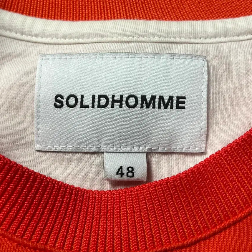 [BUNJANG] Solid Homme Oversized Split Hem T-shirt / 솔리드옴므 오버핏 절개 반팔 티셔츠 50