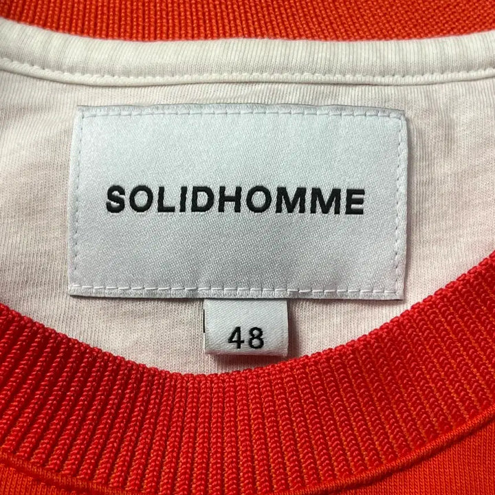 [BUNJANG] Solid Homme Oversized Split Hem T-shirt / 솔리드옴므 오버핏 절개 반팔 티셔츠 50