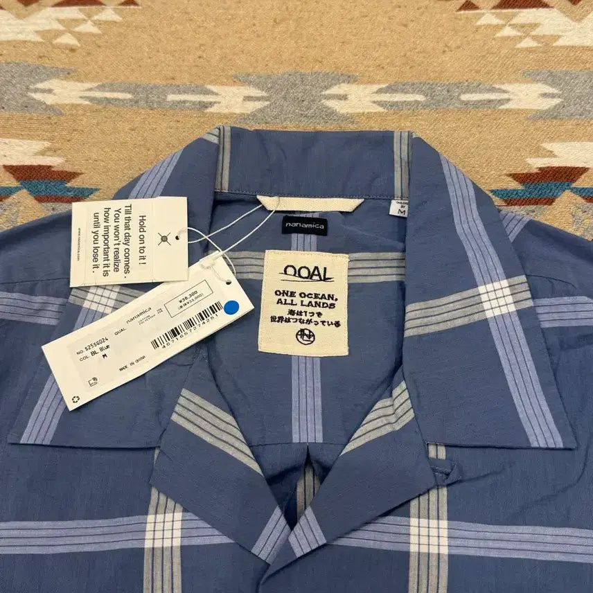 [BUNJANG] Nanamica Palaka Check Shirt Blue / [M][100] 나나미카 팔라카 체크 셔츠 블루