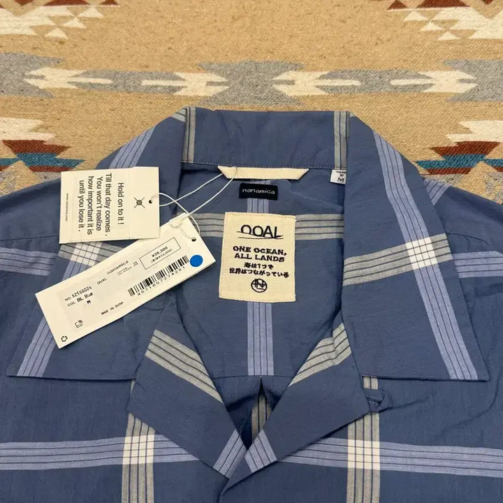 [BUNJANG] Nanamica Palaka Check Shirt Blue / [M][100] 나나미카 팔라카 체크 셔츠 블루