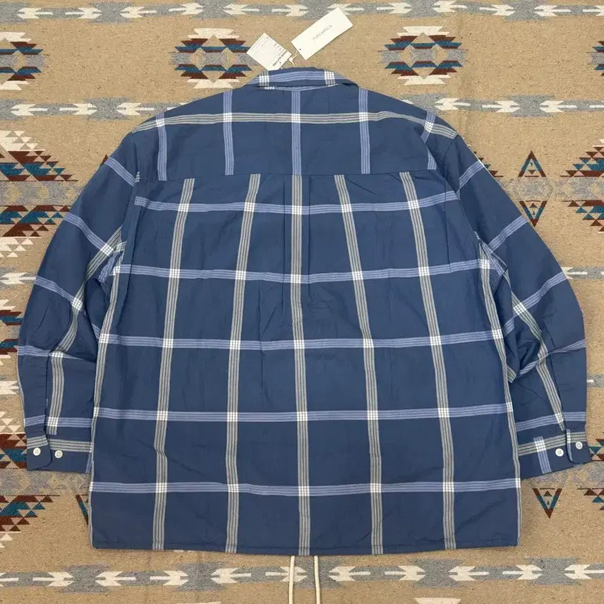 [BUNJANG] Nanamica Palaka Check Shirt Blue / [M][100] 나나미카 팔라카 체크 셔츠 블루
