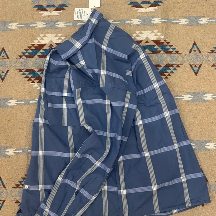 [BUNJANG] Nanamica Palaka Check Shirt Blue / [M][100] 나나미카 팔라카 체크 셔츠 블루