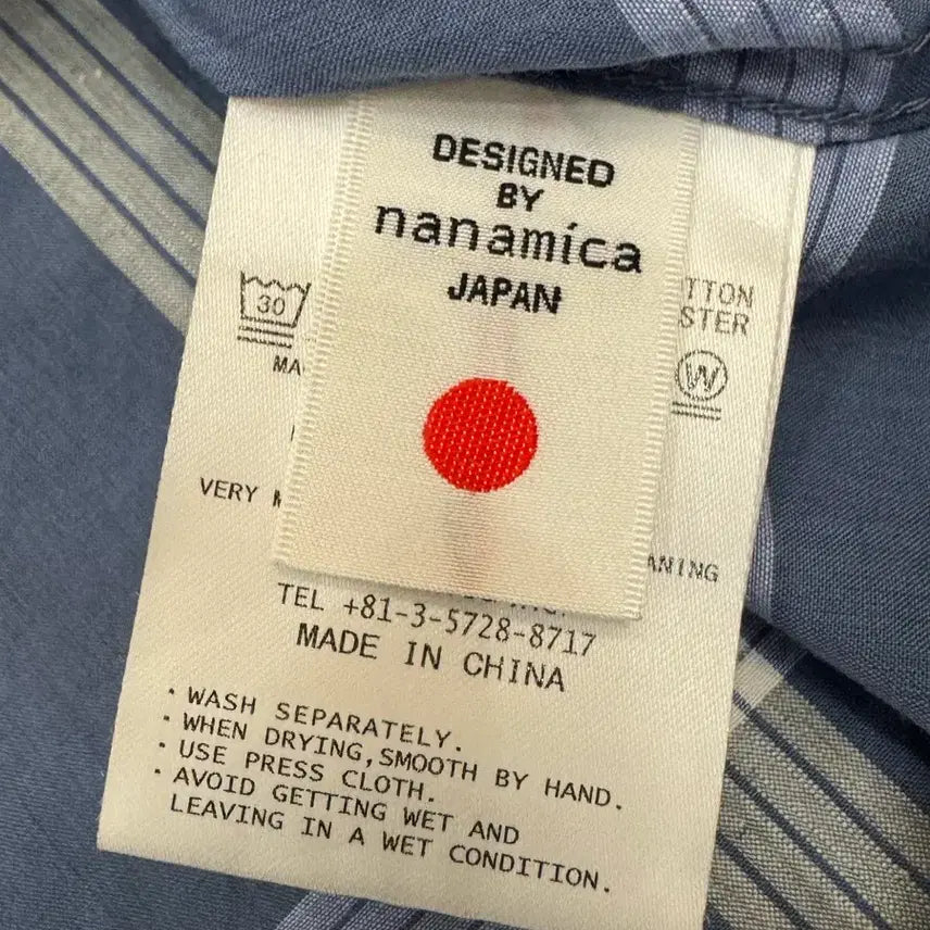 [BUNJANG] Nanamica Palaka Check Shirt Blue / [M][100] 나나미카 팔라카 체크 셔츠 블루