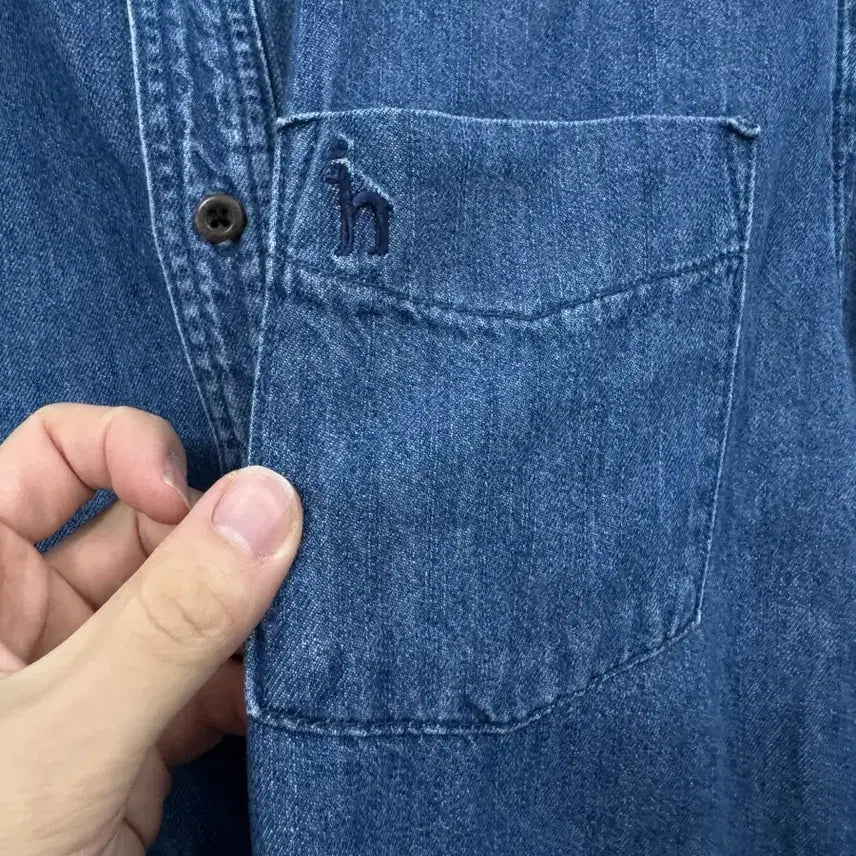 [BUNJANG] Hazzys Denim Shirt / (105)헤지스 데님셔츠