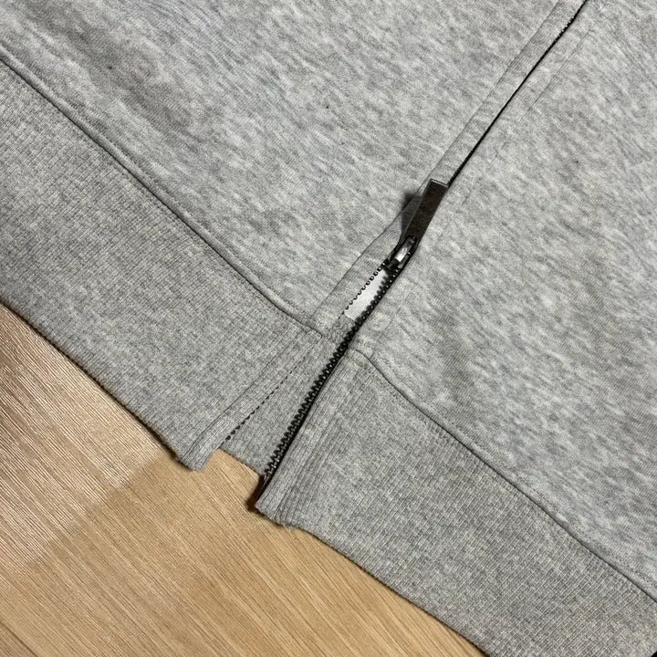[BUNJANG] KKEEE Two-Way Hoodie Zip-Up Melange Gray / 새상품)KKEEE 투웨이 후드집업 멜란지 그레이