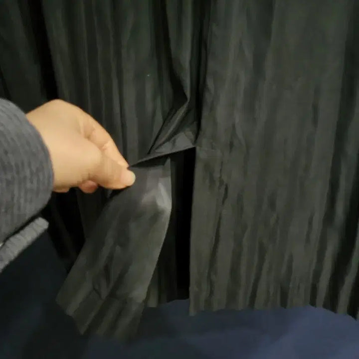 [BUNJANG] Unknown Brand Pleated Pocono Fabric Jacket / 후드 플리츠 포코노천 자켓
