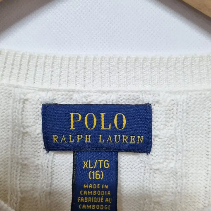 [BUNJANG] Polo Ralph Lauren Cable Knit Cardigan / 폴로 랄프로렌 케이블 니트 가디건 XL(16)