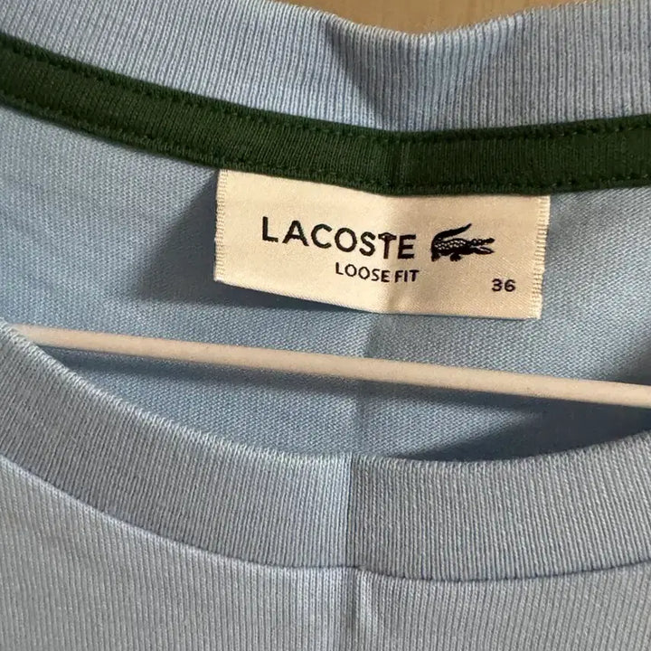[BUNJANG] Lacoste Loose Fit 36 Short Sleeve T-shirt / 정품 라코스테 루즈핏 36 반팔 티셔츠 여름 반팔티 미스치프 자라