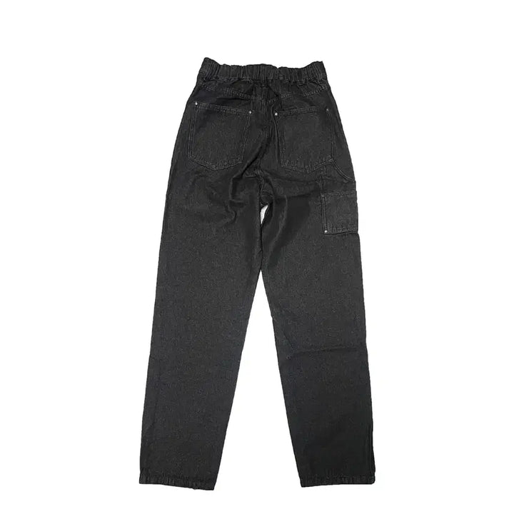 [BUNJANG] Code Graphy Black Carpenter Pants / 코드그라피 블랙 카펜터 팬츠