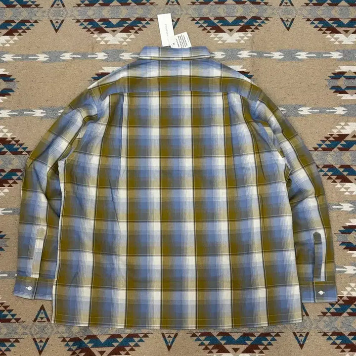 [BUNJANG] Nanamica Regular Collar PK Shirt Yellow x Sax / [L] 나나미카 레귤러 카라 PK 셔츠 옐로우x삭스