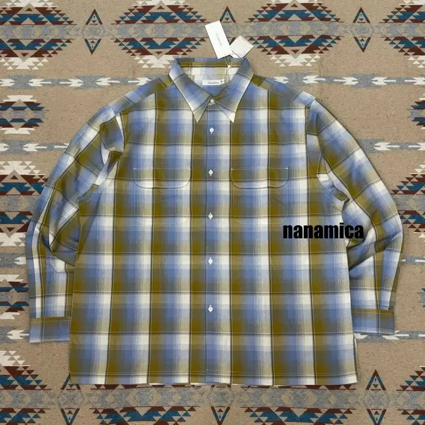 [BUNJANG] Nanamica Regular Collar PK Shirt Yellow x Socks - XL / [XL] 나나미카 레귤러 카라 PK 셔츠 옐로우x삭스