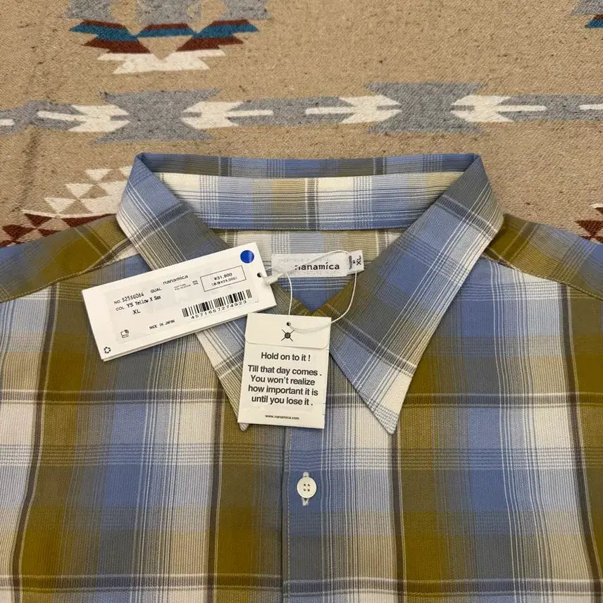[BUNJANG] Nanamica Regular Collar PK Shirt Yellow x Socks - XL / [XL] 나나미카 레귤러 카라 PK 셔츠 옐로우x삭스